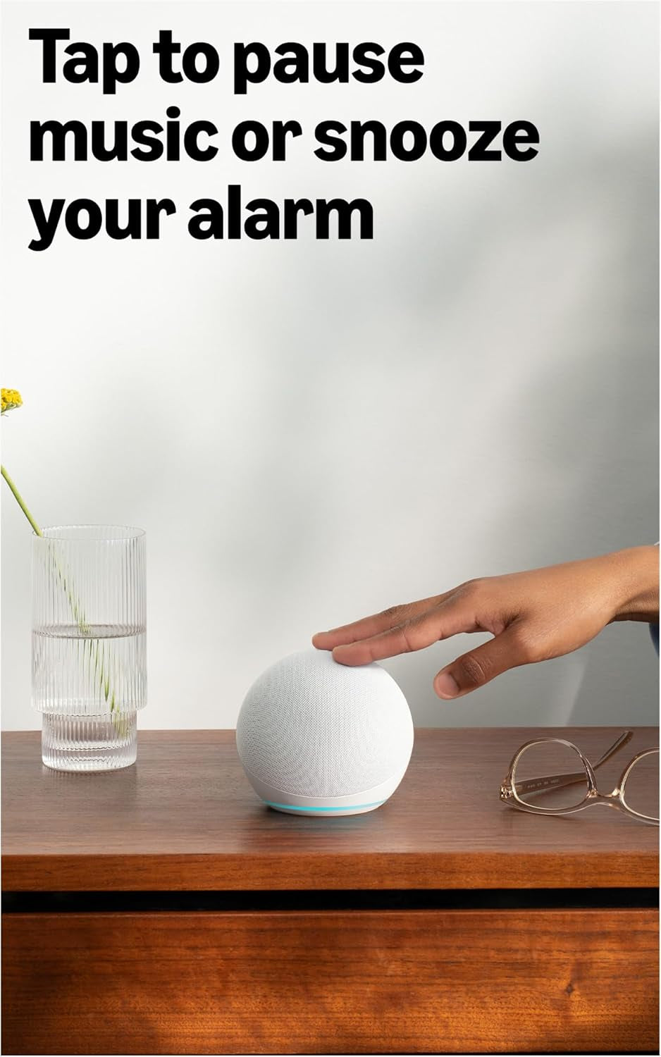 Echo Dot (Latest Model) - Premium Sound Quality, Perfect for Any Room, Glacier White
