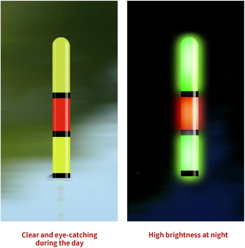 3Pcs Night Light Electronic Float LED Electronic Rock Fishing Float Lighted Slip Bobbers Fishing Float Fishing Accessory
